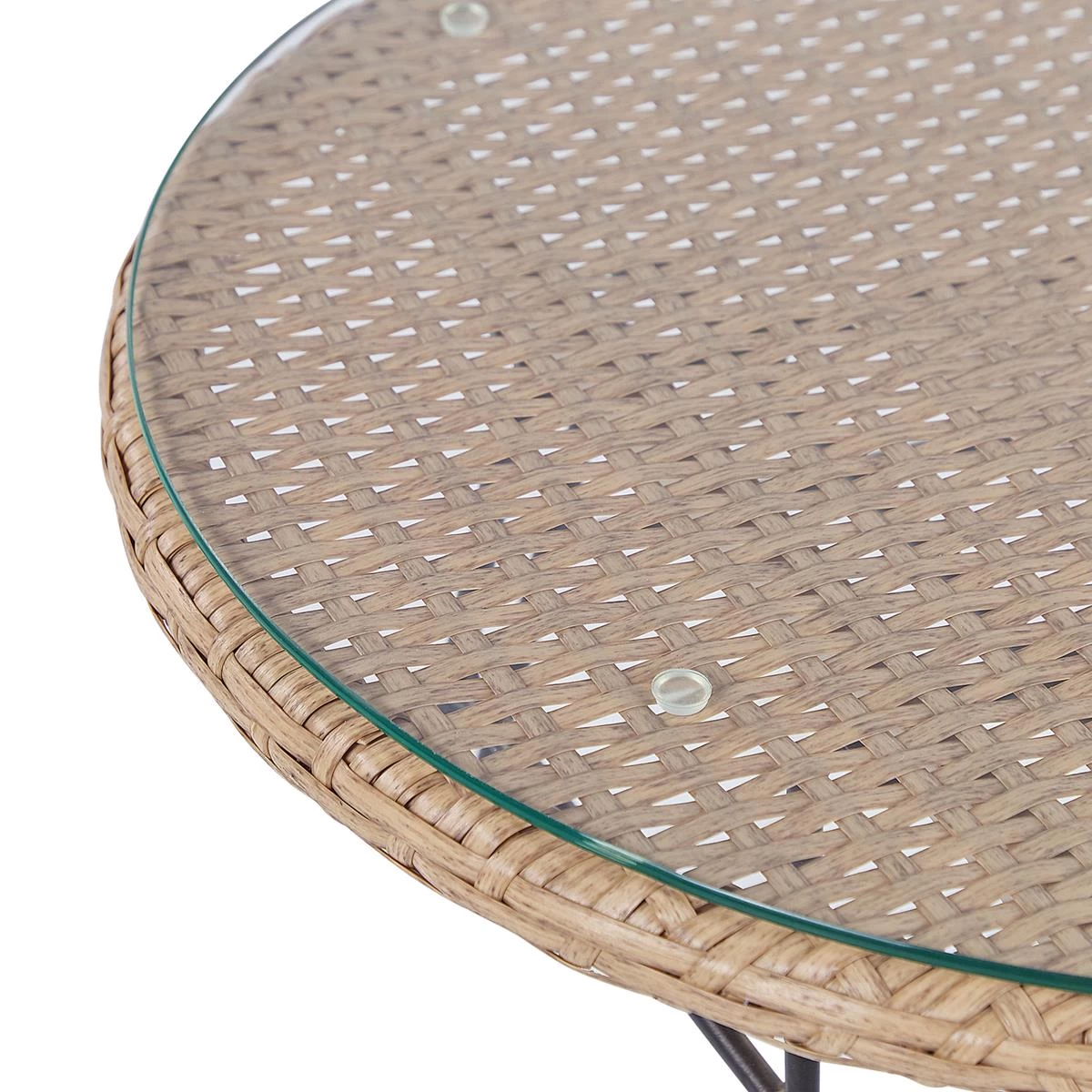 Beliani - TROPEA II - Bistroset Voor 2 - Natuurlijk - PE Rotan - Afbeelding 8