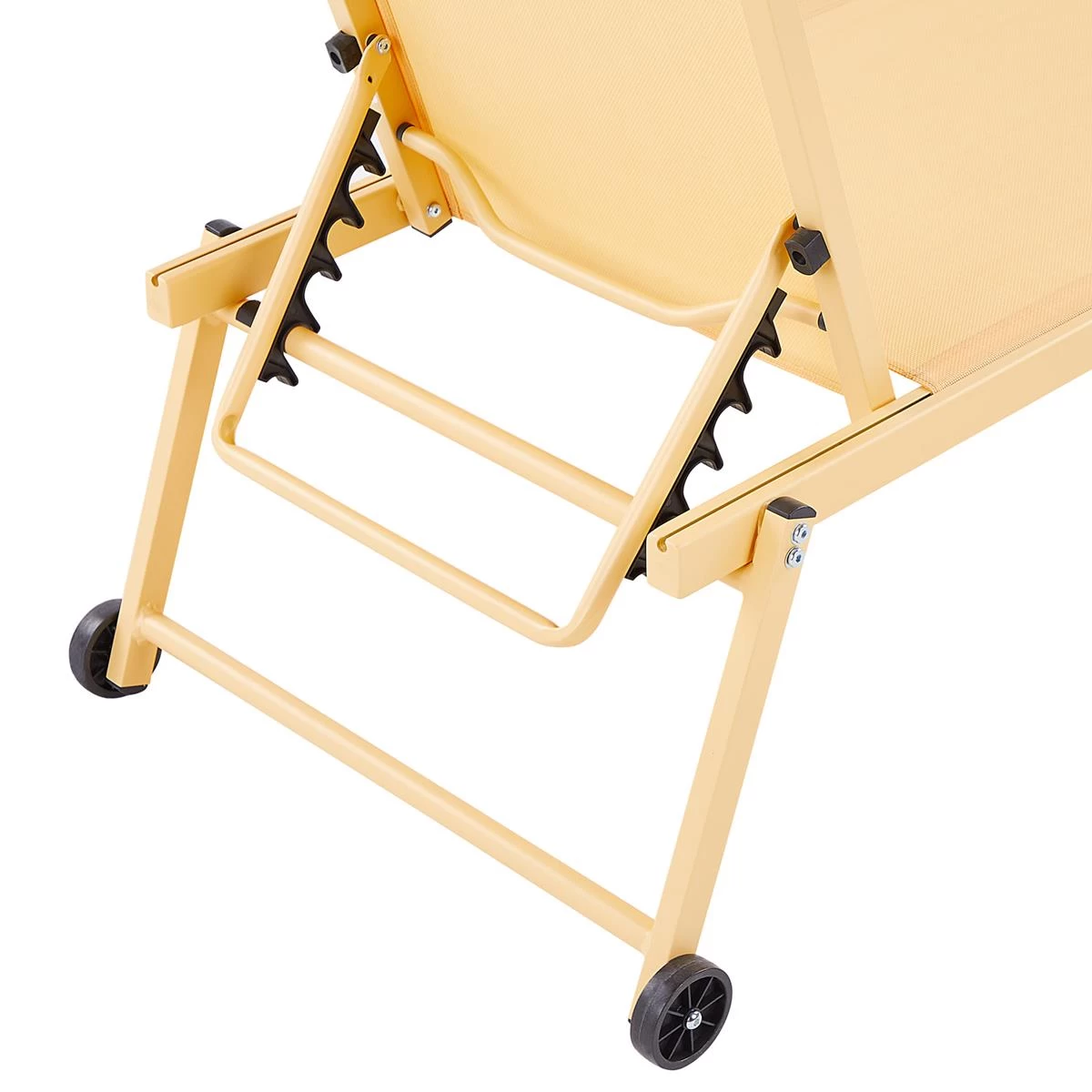 Beliani - PORTOFINO - Strandstoel - Geel - Aluminium - Afbeelding 4