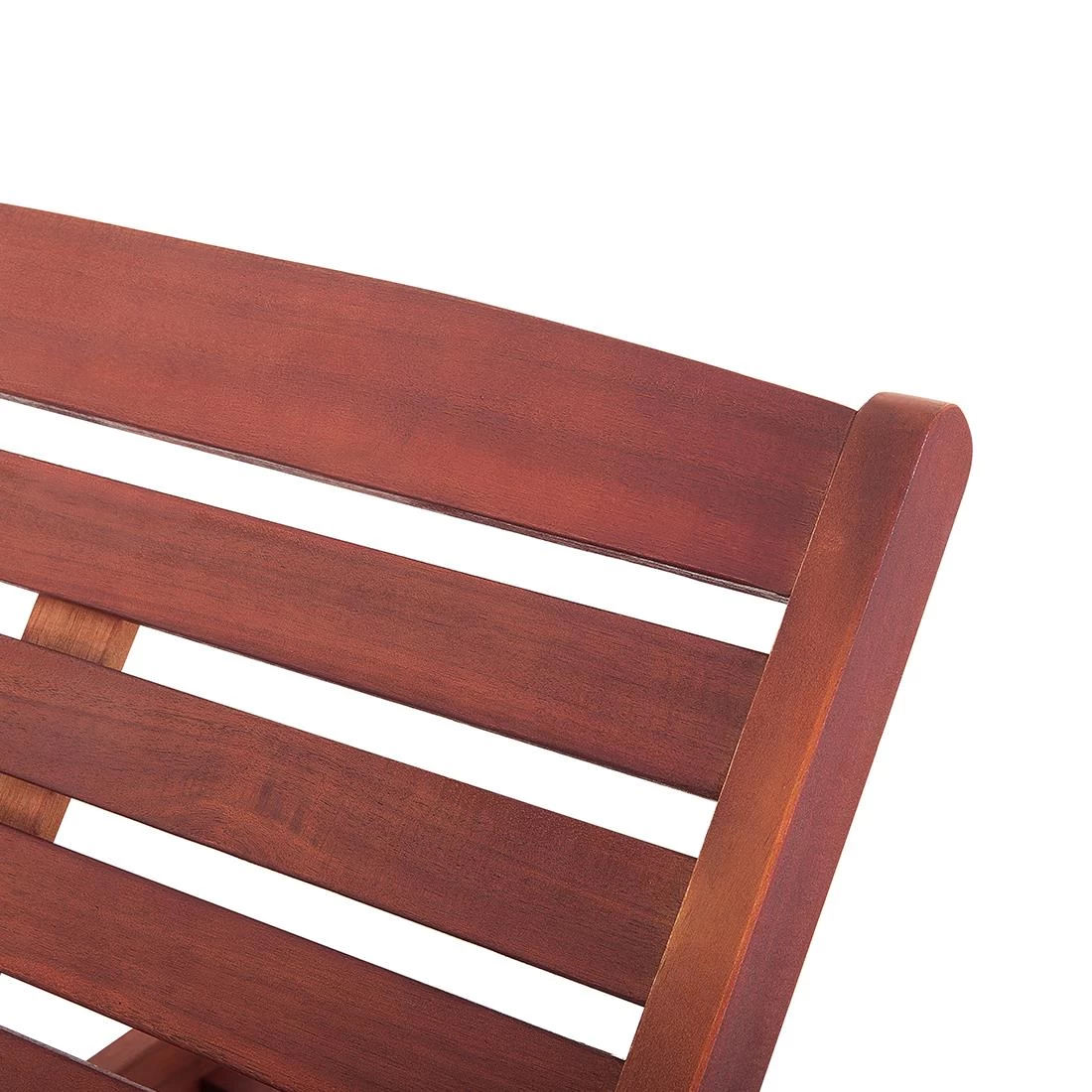 Beliani - MARLBORO | JAVA | TOSCANA - Ligstoel - Donkere Houtkleur - Afbeelding 6