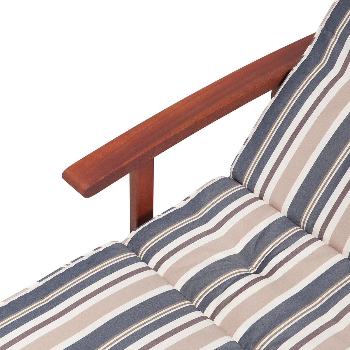 Beliani - MARLBORO | JAVA | TOSCANA - Ligstoel - Donkere Houtkleur - Afbeelding 10