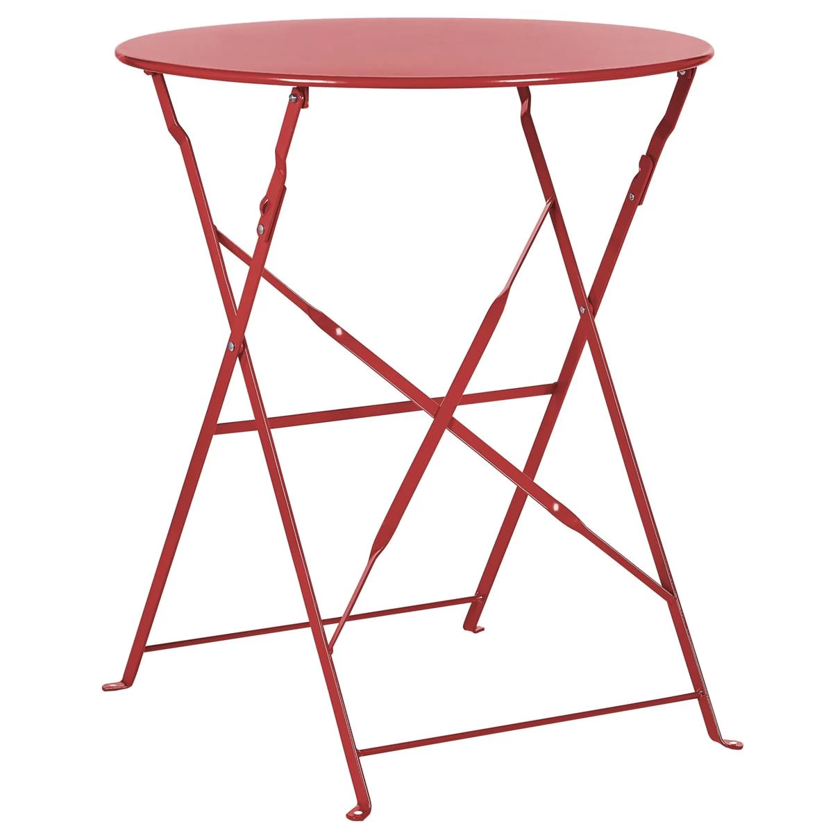 Beliani - FIORI - Bistroset Voor 2 - Rood - Staal - Afbeelding 4