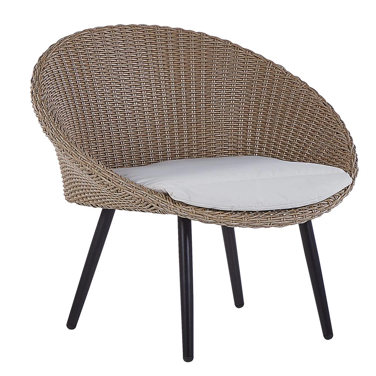 Beliani - ORTIGIA - Bistroset Voor 2 - Natuurlijk - PE Rotan - Afbeelding 4