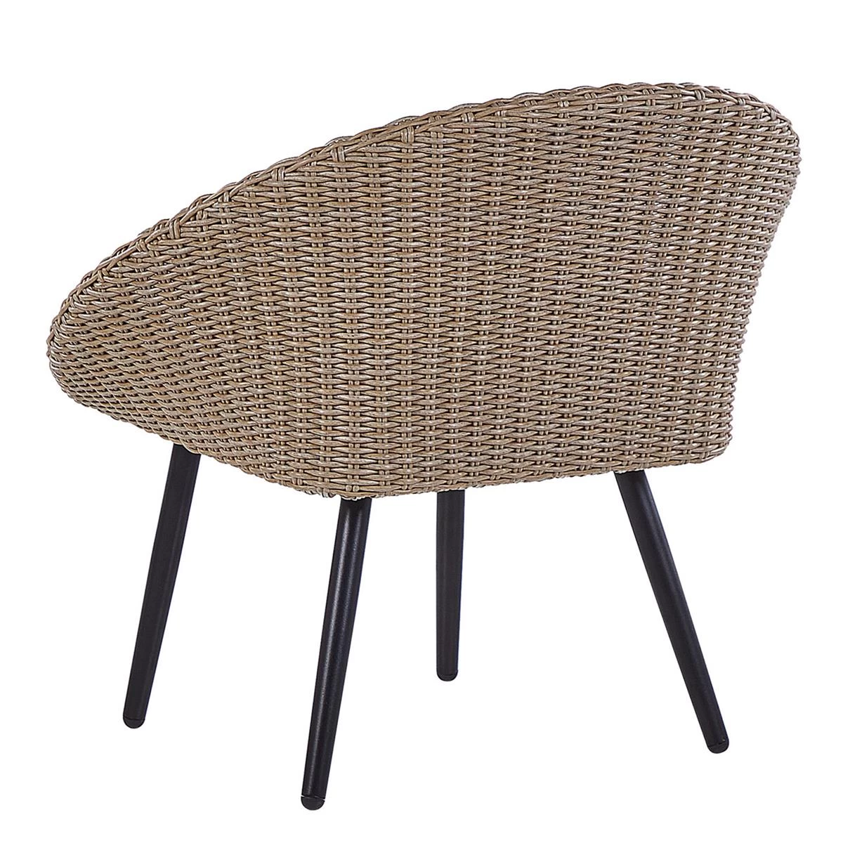 Beliani - ORTIGIA - Bistroset Voor 2 - Natuurlijk - PE Rotan - Afbeelding 5