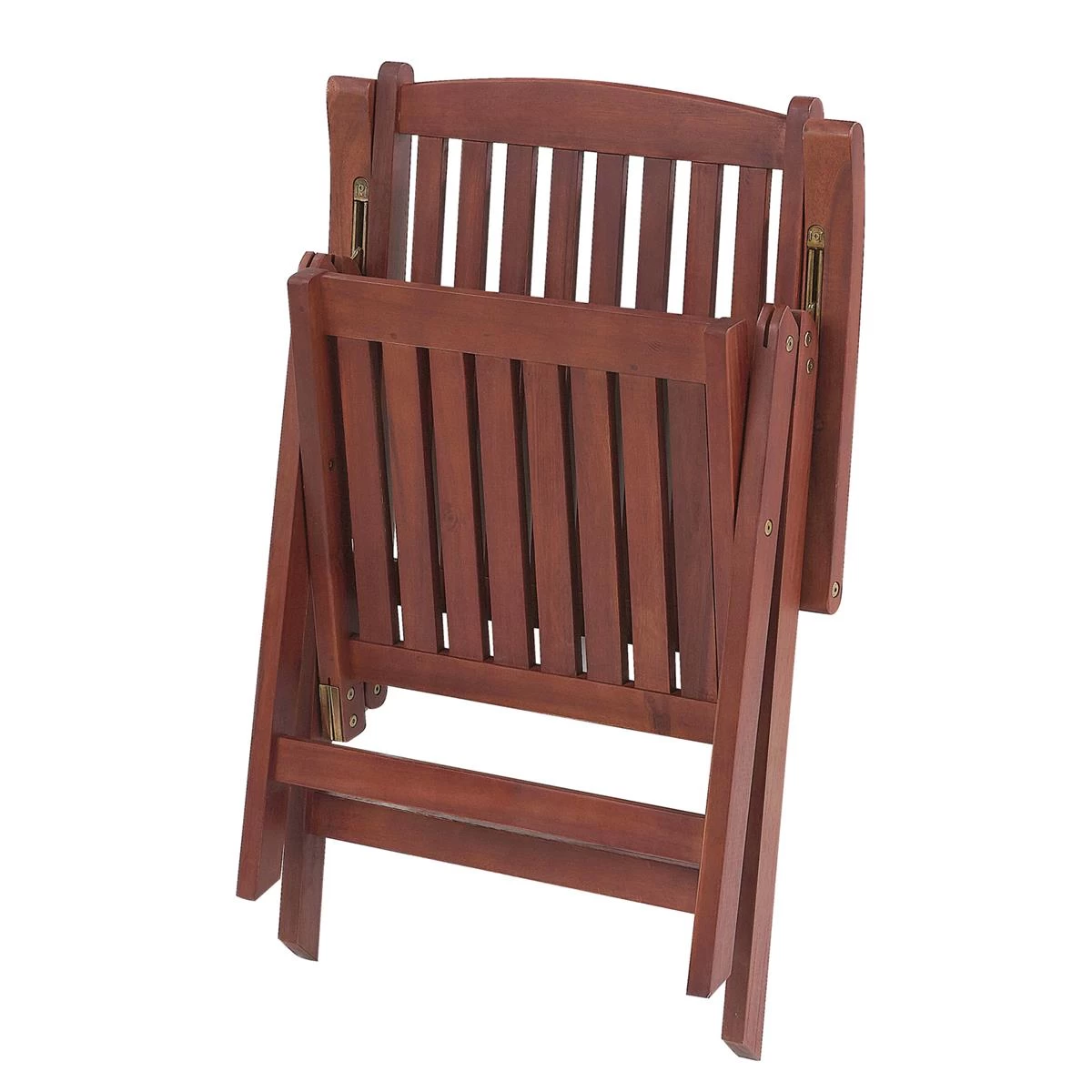 Beliani - TOSCANA - Bistroset Voor 2 - Rood - Acaciahout - Afbeelding 9