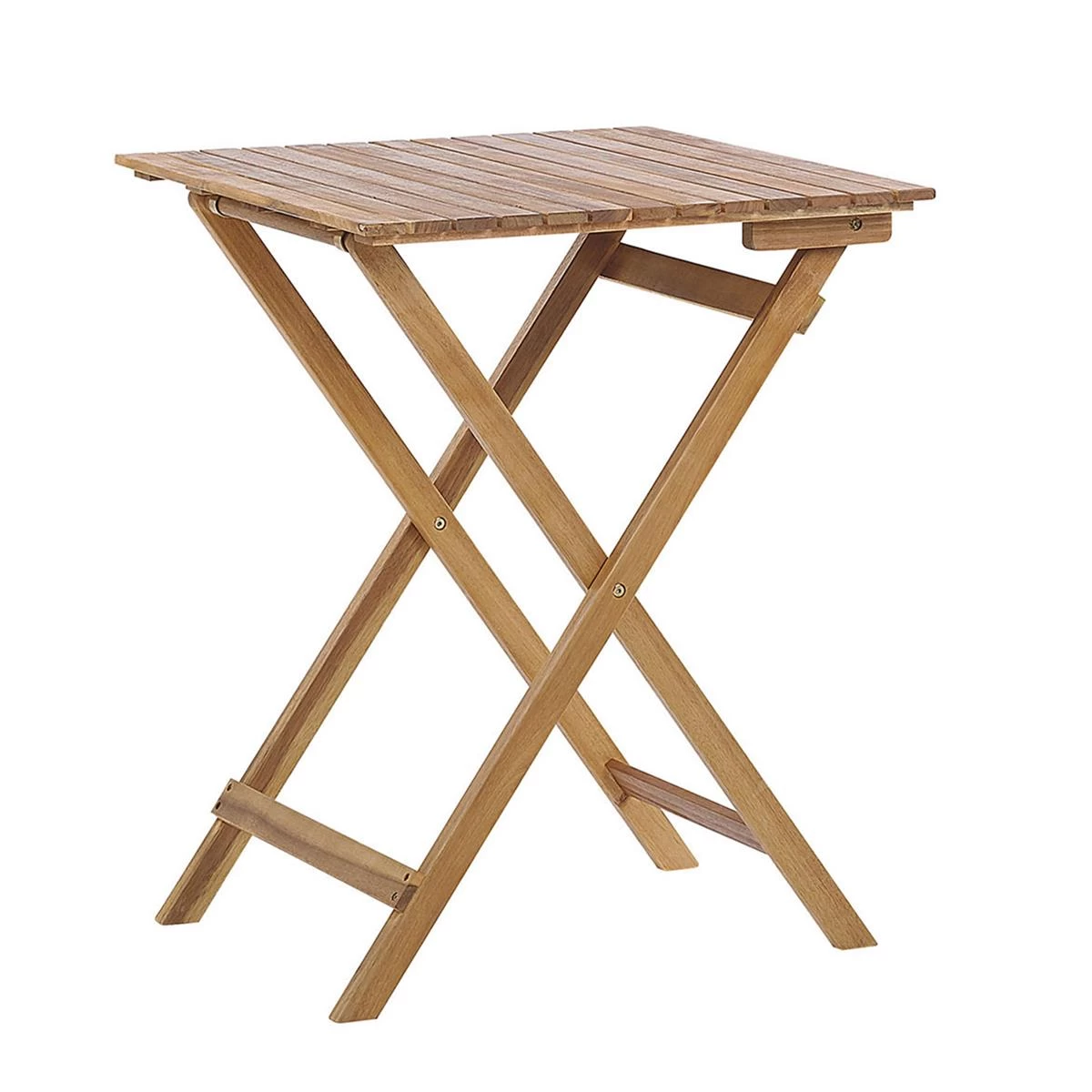 Beliani - TERNI - Bistroset Voor 2 - Lichte Houtkleur - Acaciahout - Afbeelding 6