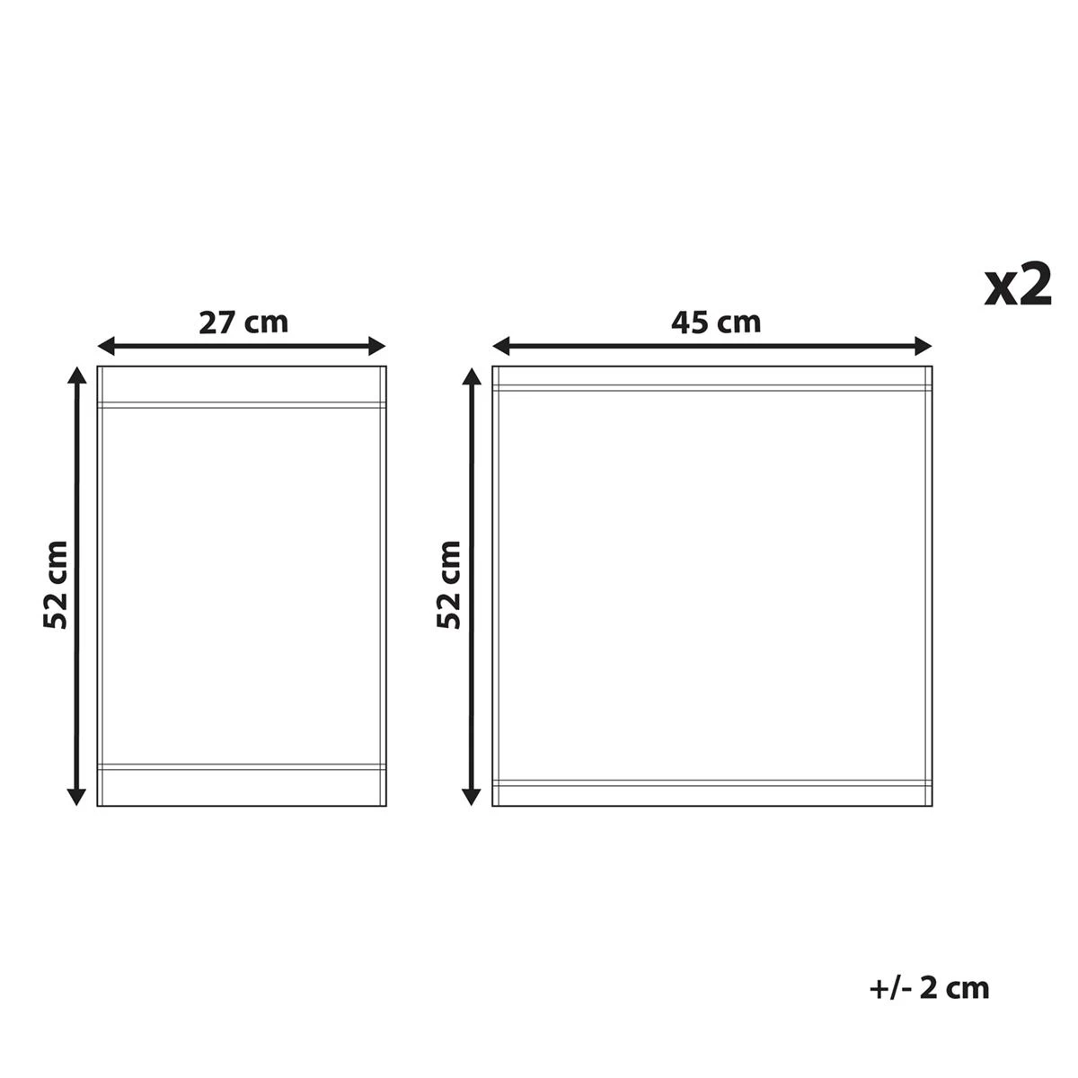 Beliani - CINE - Ligstoel Doek Set Van 2 - Groen - Polyester - Afbeelding 5