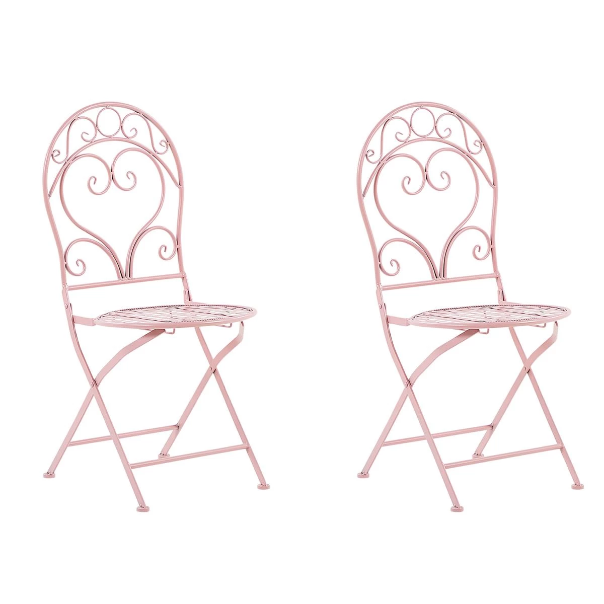 Beliani - ALBINIA - Bistroset Voor 2 - Roze - Metaal - Afbeelding 10