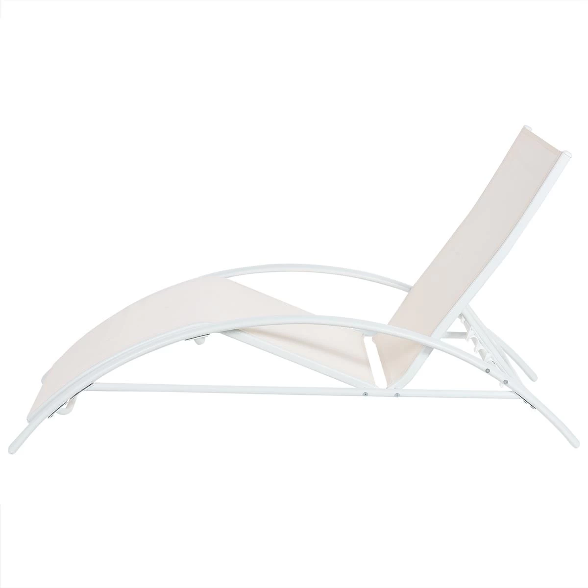 Beliani - GAETA - Zonnenbed - Beige - Staal - Afbeelding 5