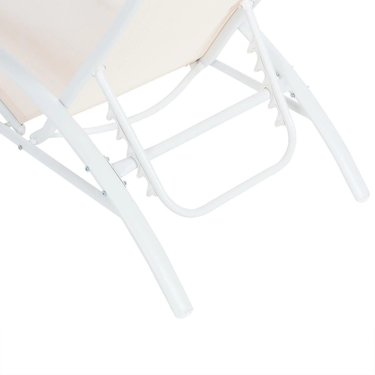 Beliani - GAETA - Zonnenbed - Beige - Staal - Afbeelding 7