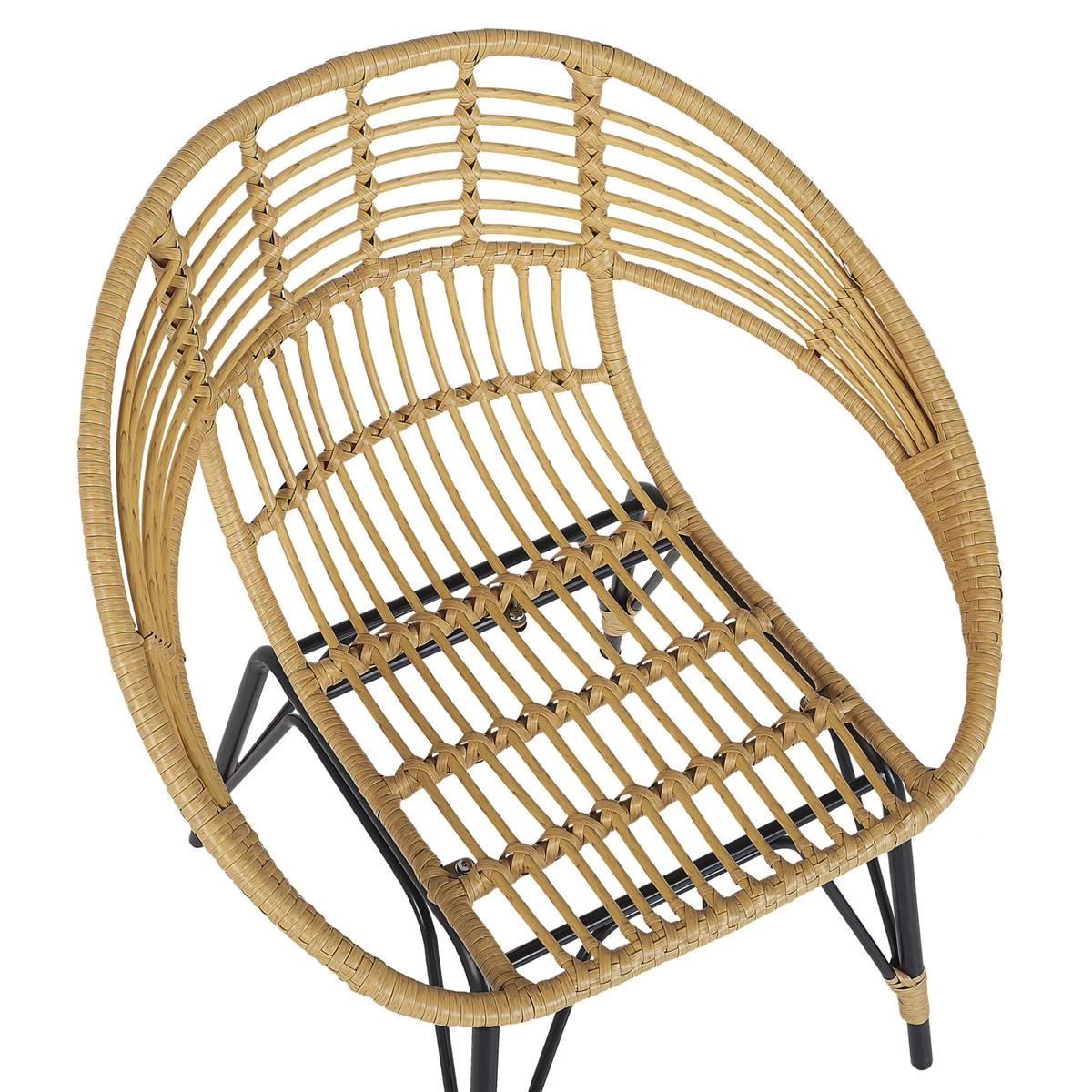 Beliani - PELLARO - Bistroset Voor 2 - Natuurlijk - PE Rotan - Afbeelding 3