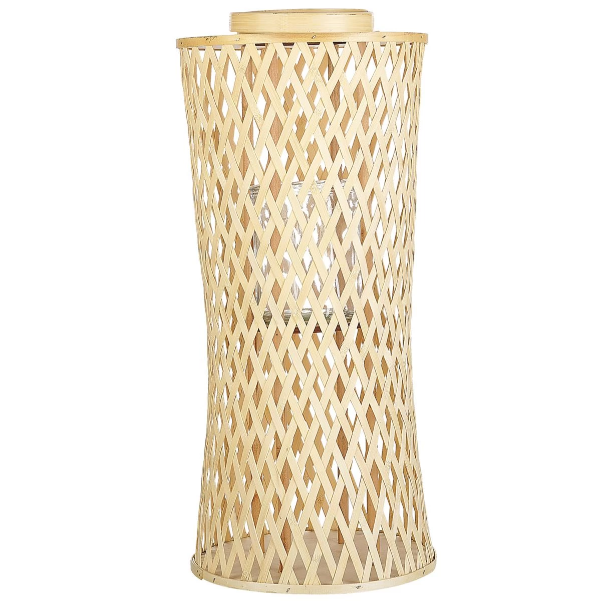 Beliani - MACTAN - Lantaarn - Naturel - 58 Cm - Bamboe - Afbeelding 3