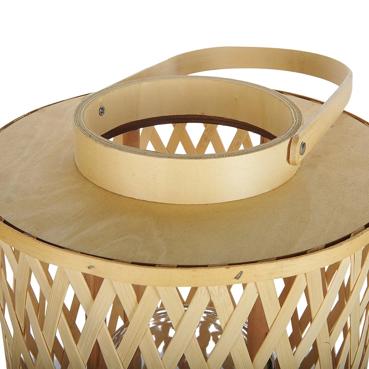 Beliani - MACTAN - Lantaarn - Naturel - 58 Cm - Bamboe - Afbeelding 5