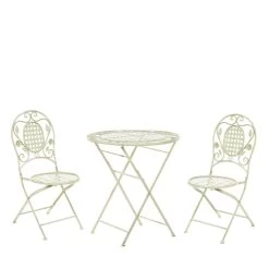 Beliani - BIVIO - Bistroset Voor 2 - Groen - IJzer