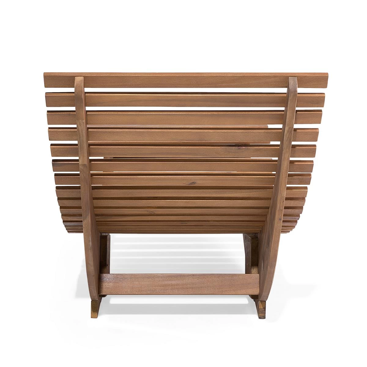 Beliani - BRESCIA - Strandstoel Set Van 2 - Lichte Houtkleur|Blauw - Afbeelding 6