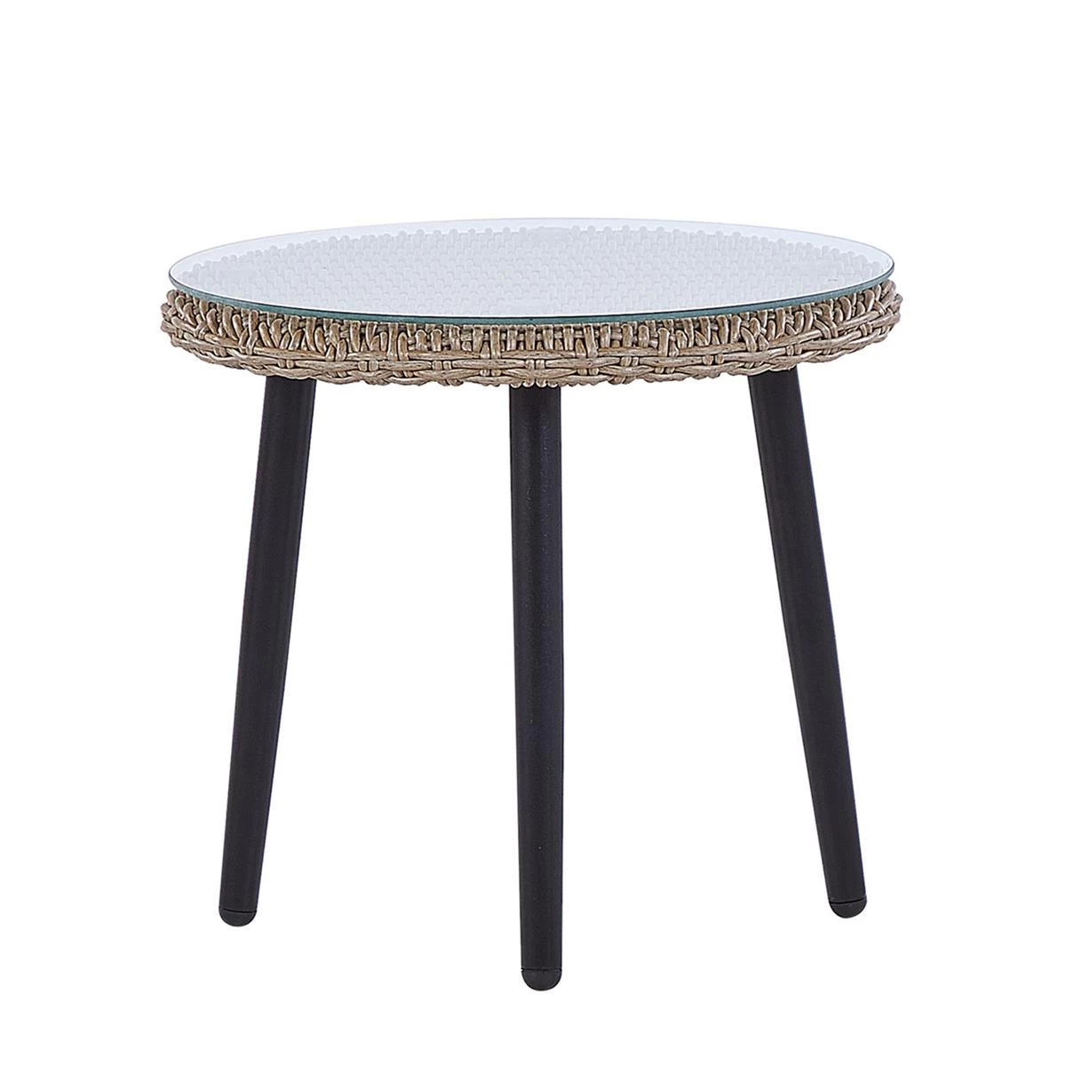 Beliani - ORTIGIA - Bistroset Voor 2 - Natuurlijk - PE Rotan - Afbeelding 8