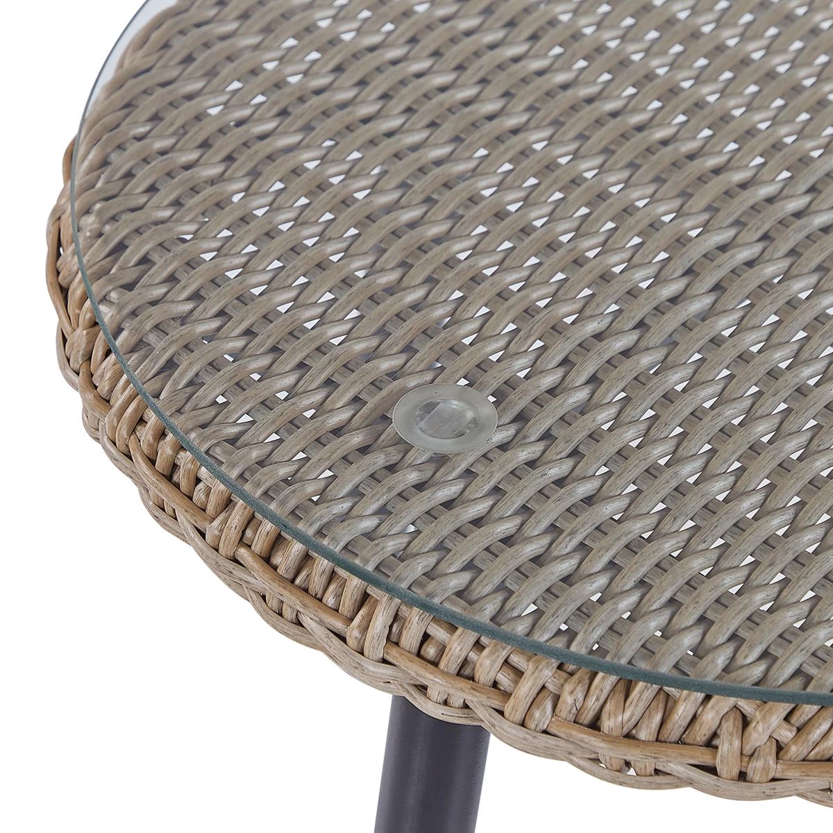 Beliani - ORTIGIA - Bistroset Voor 2 - Natuurlijk - PE Rotan - Afbeelding 9