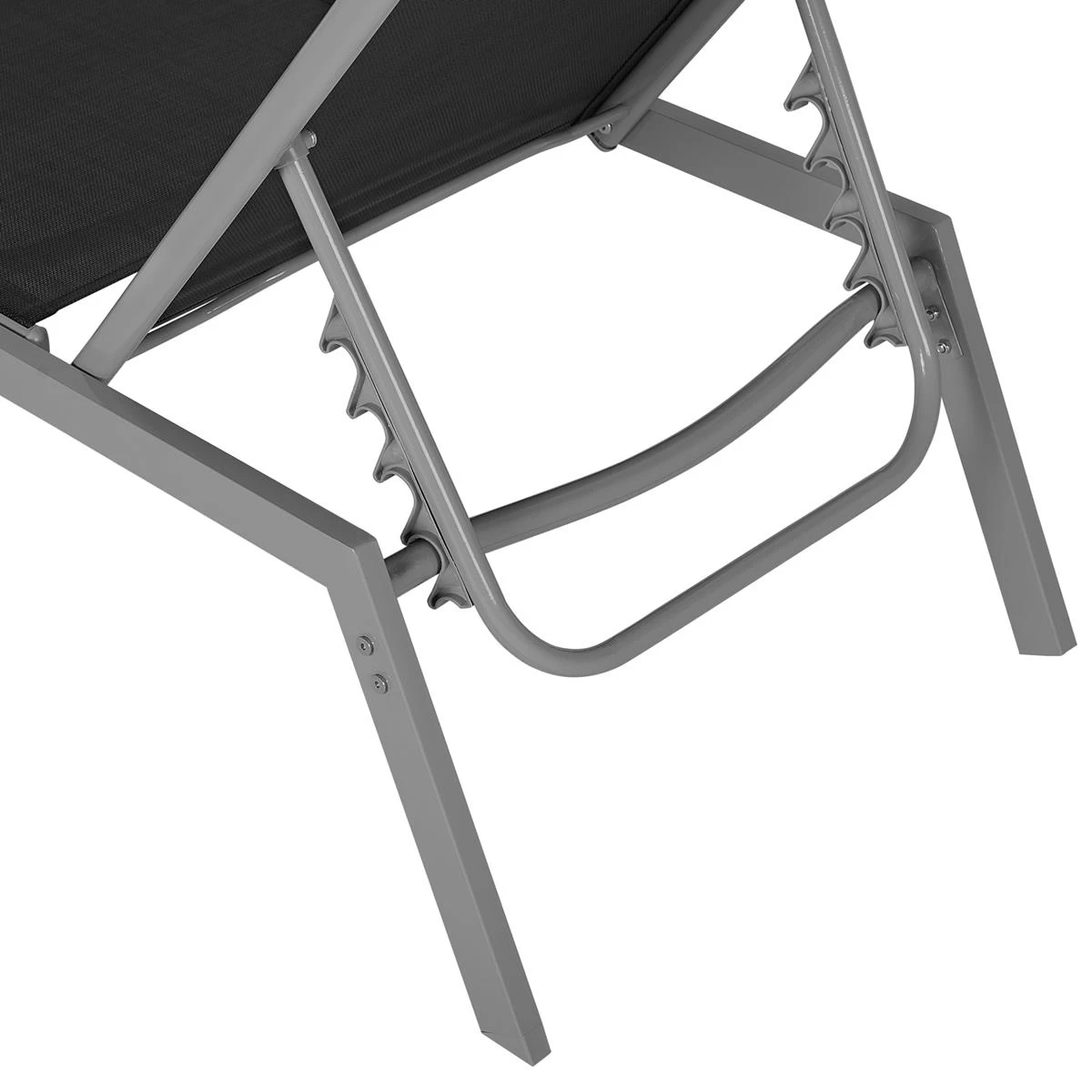 Beliani - NOLI - Strandstoel - Zwart - Staal - Afbeelding 7