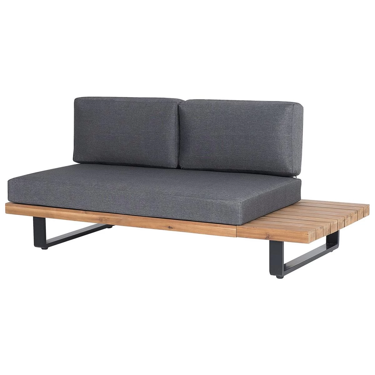 Beliani-MYKONOS-Loungeset Voor 5-Grijs-FSCĀ® Gecertificeerd Acaciahout - Afbeelding 9