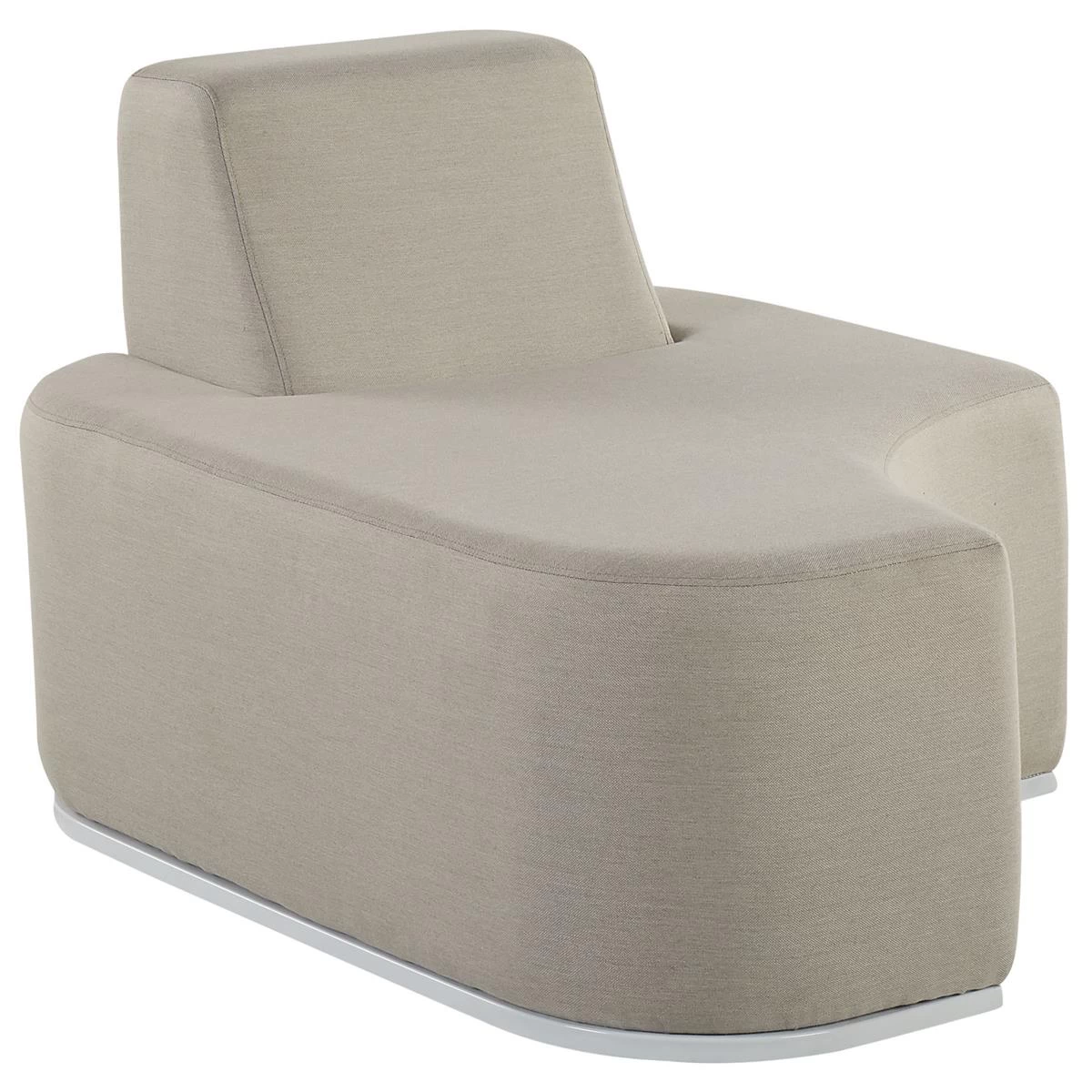 Beliani - FABRO - Loungeset Voor 4 - Grijs - Polyester - Afbeelding 7