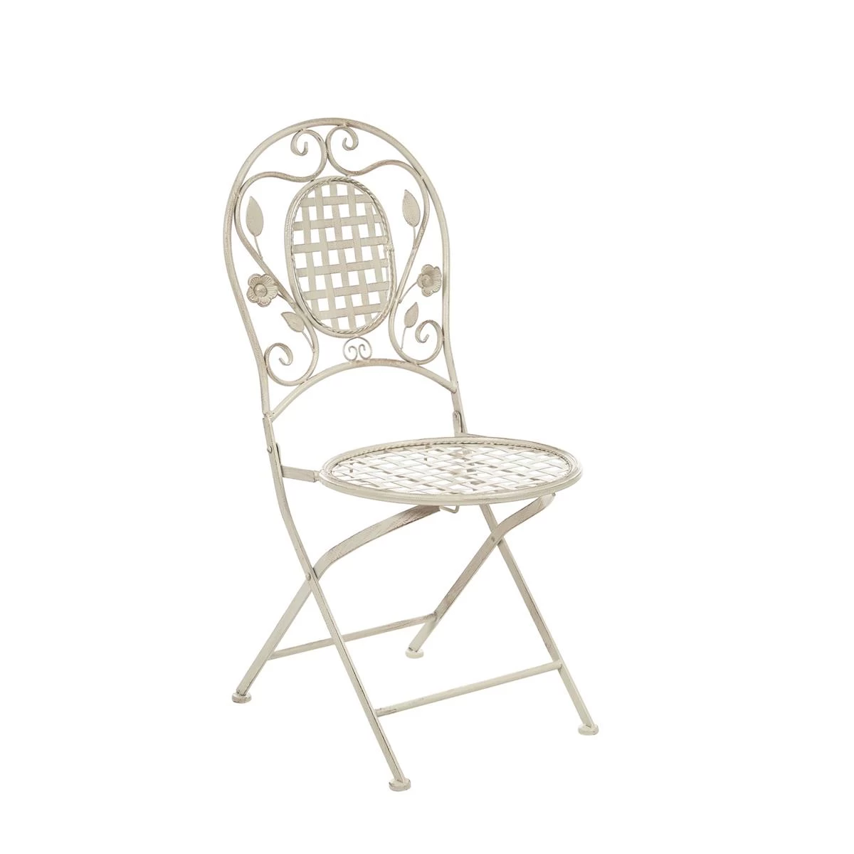 Beliani - BIVIO - Tuinset Voor 4 - Wit - IJzer - Afbeelding 4