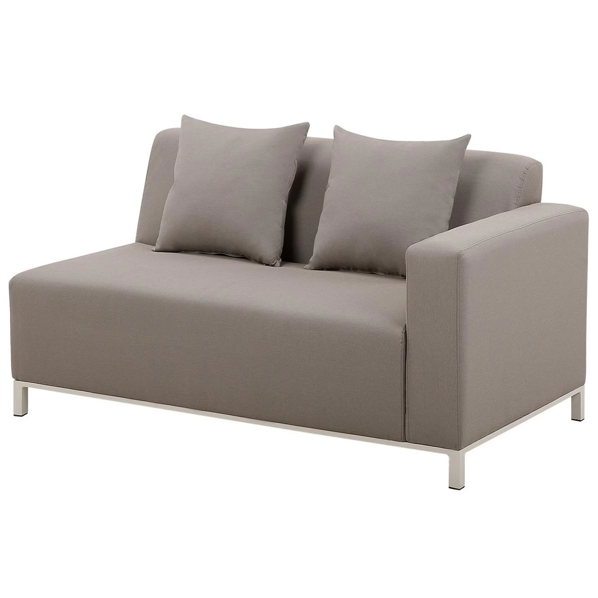 Beliani - BELIZE - Loungeset Voor 5 - Beige - Polyester - Afbeelding 8