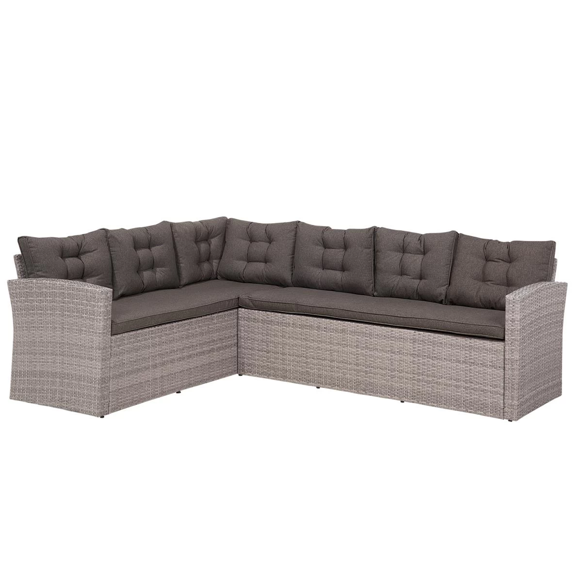 Beliani - VITERBO - Loungeset Voor 8 - Grijs - PE Rotan - Afbeelding 4
