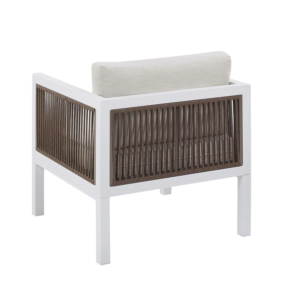 Beliani - BORELLO - Loungeset Voor 5 - Wit - Aluminium - Afbeelding 5