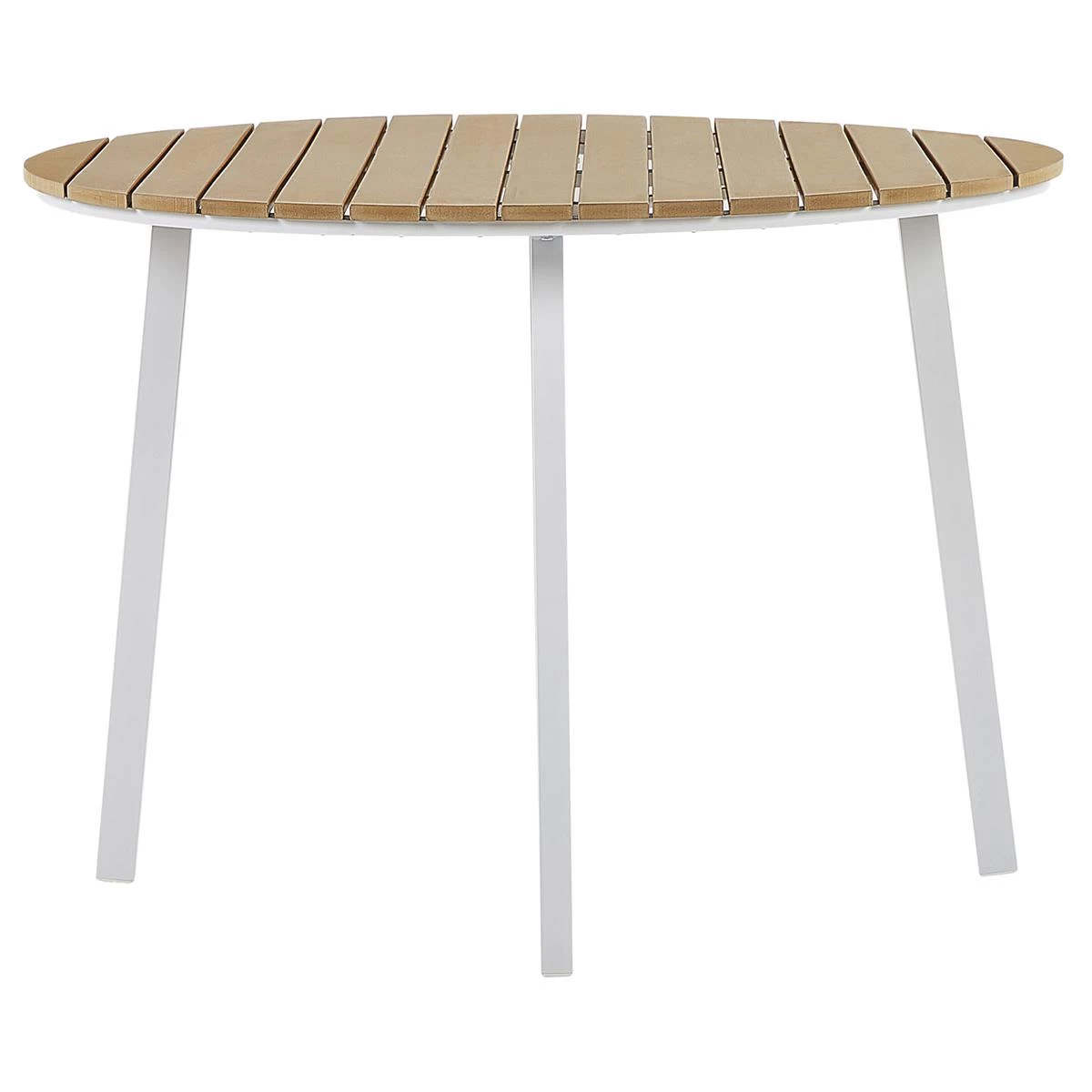 Beliani - CAVOLI - Tuinset Voor 4 - Wit|Beige - Aluminium - Afbeelding 9