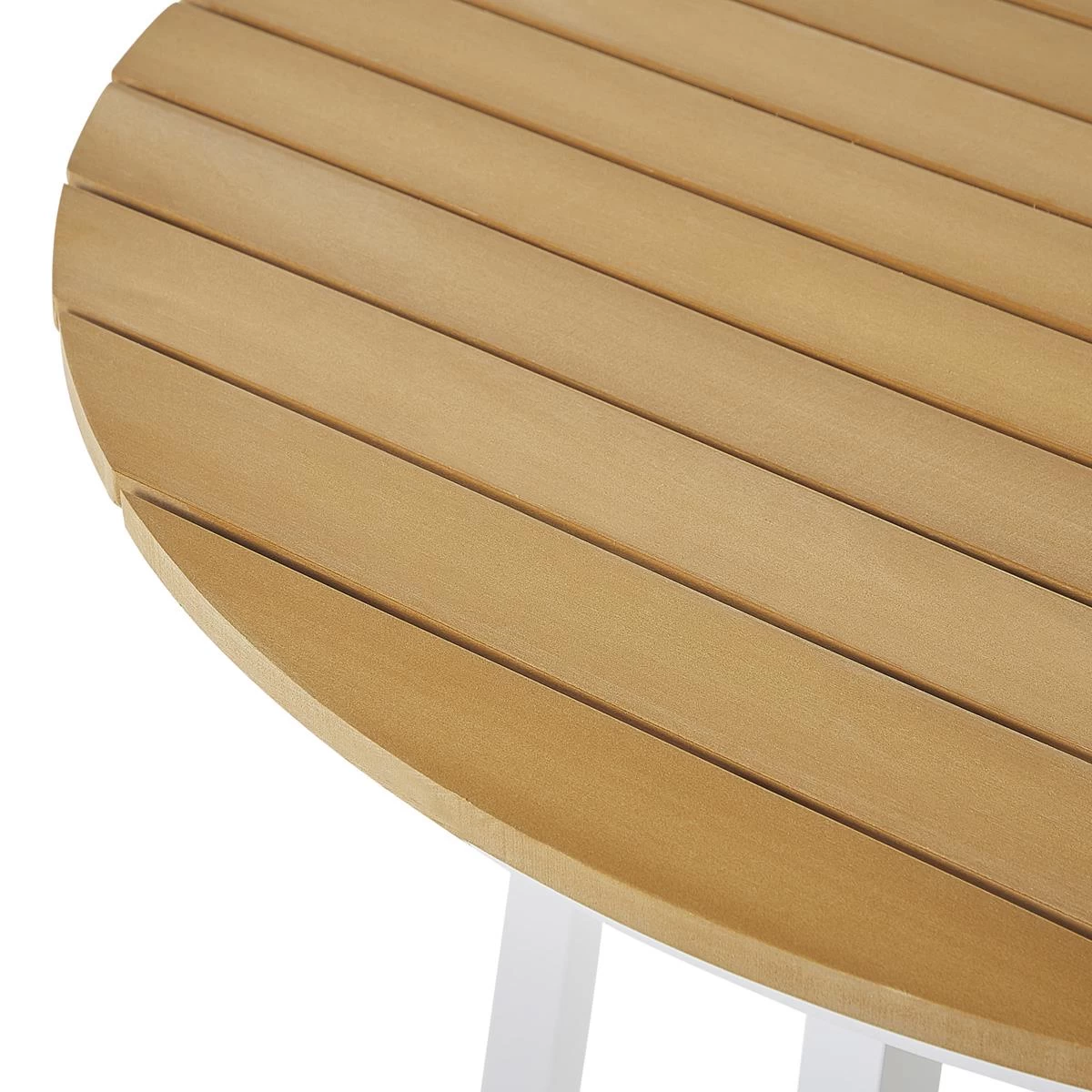 Beliani - CAVOLI - Tuinset Voor 4 - Wit|Beige - Aluminium - Afbeelding 10