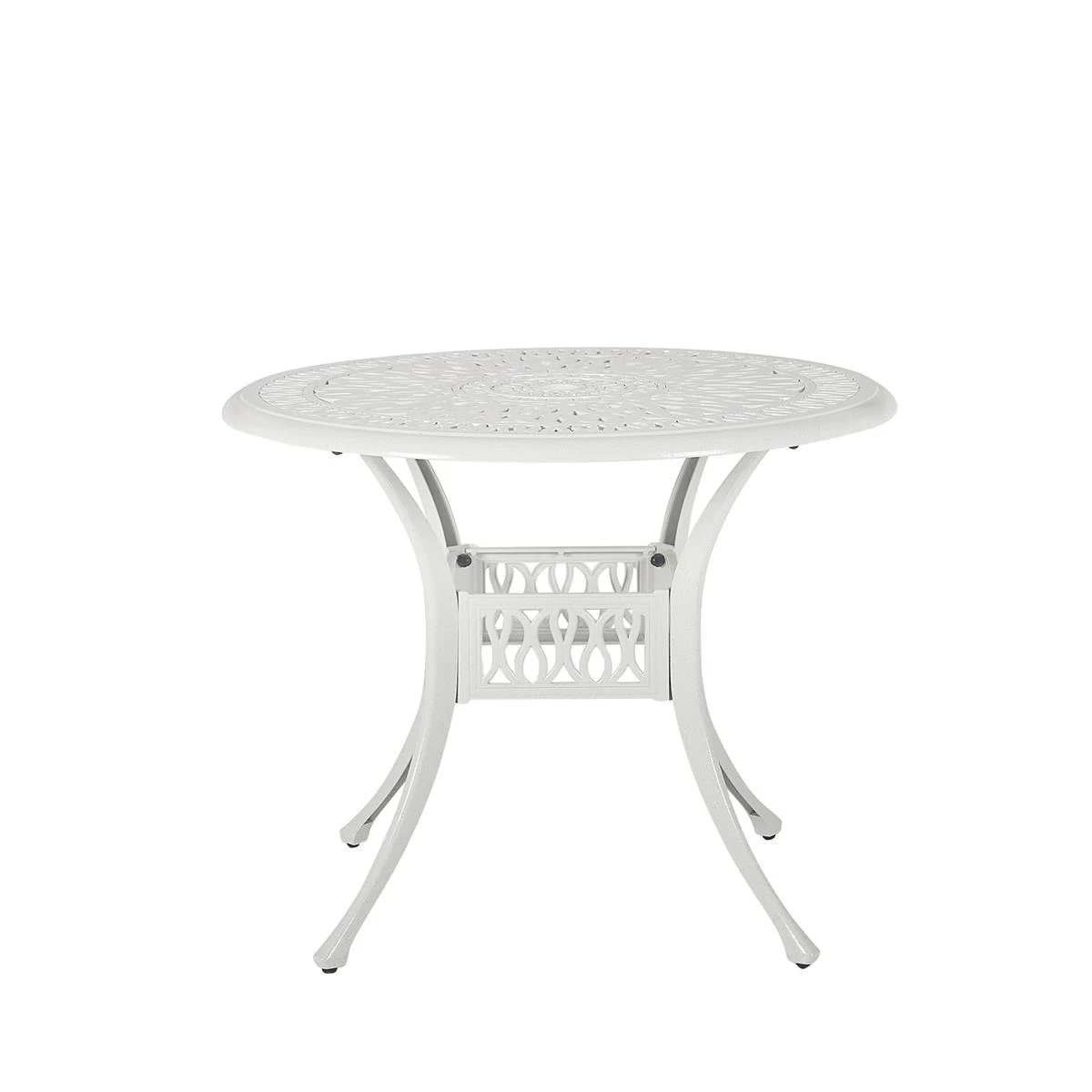 Beliani - ANCONA - Tuinset Voor 4 - Wit - Aluminium - Afbeelding 3