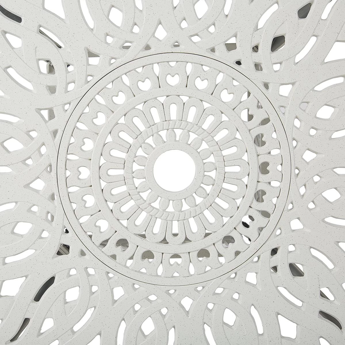 Beliani - ANCONA - Tuinset Voor 4 - Wit - Aluminium - Afbeelding 5