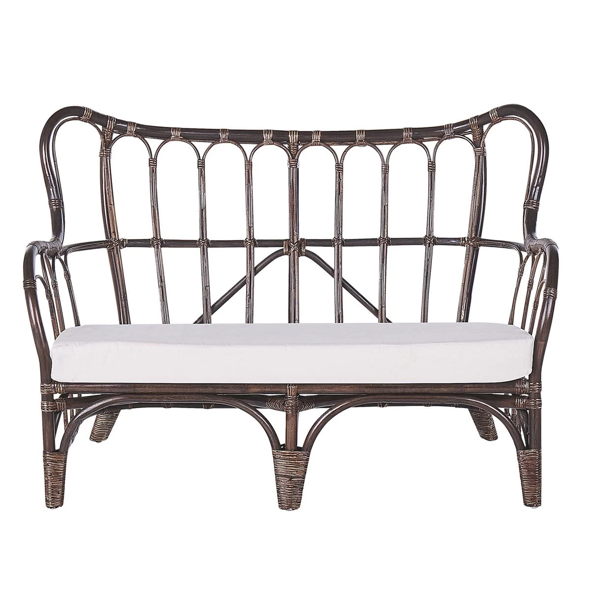 Beliani - BRINDISI - Loungeset Voor 4 - Bruin - Rotan - Afbeelding 3