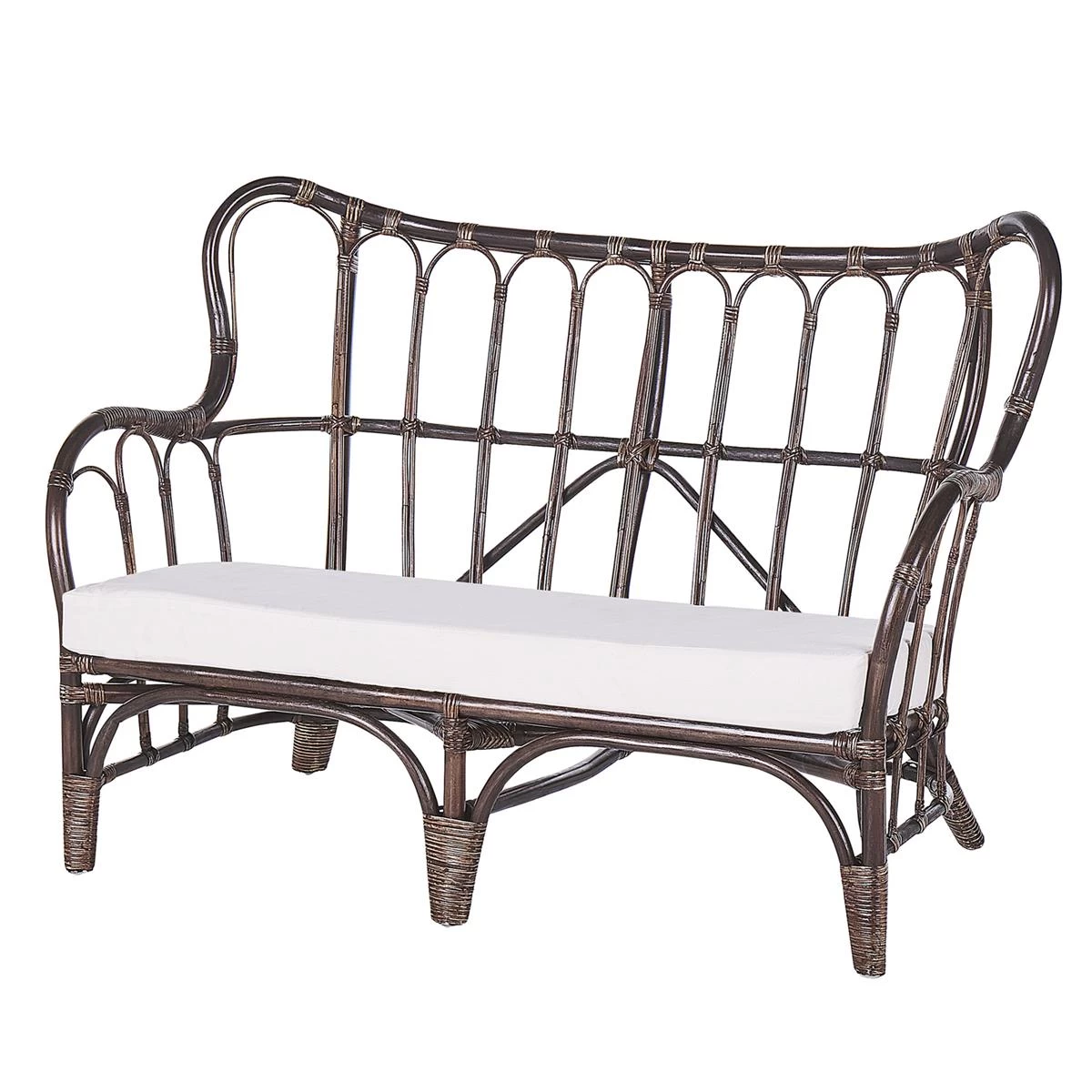 Beliani - BRINDISI - Loungeset Voor 4 - Bruin - Rotan - Afbeelding 4