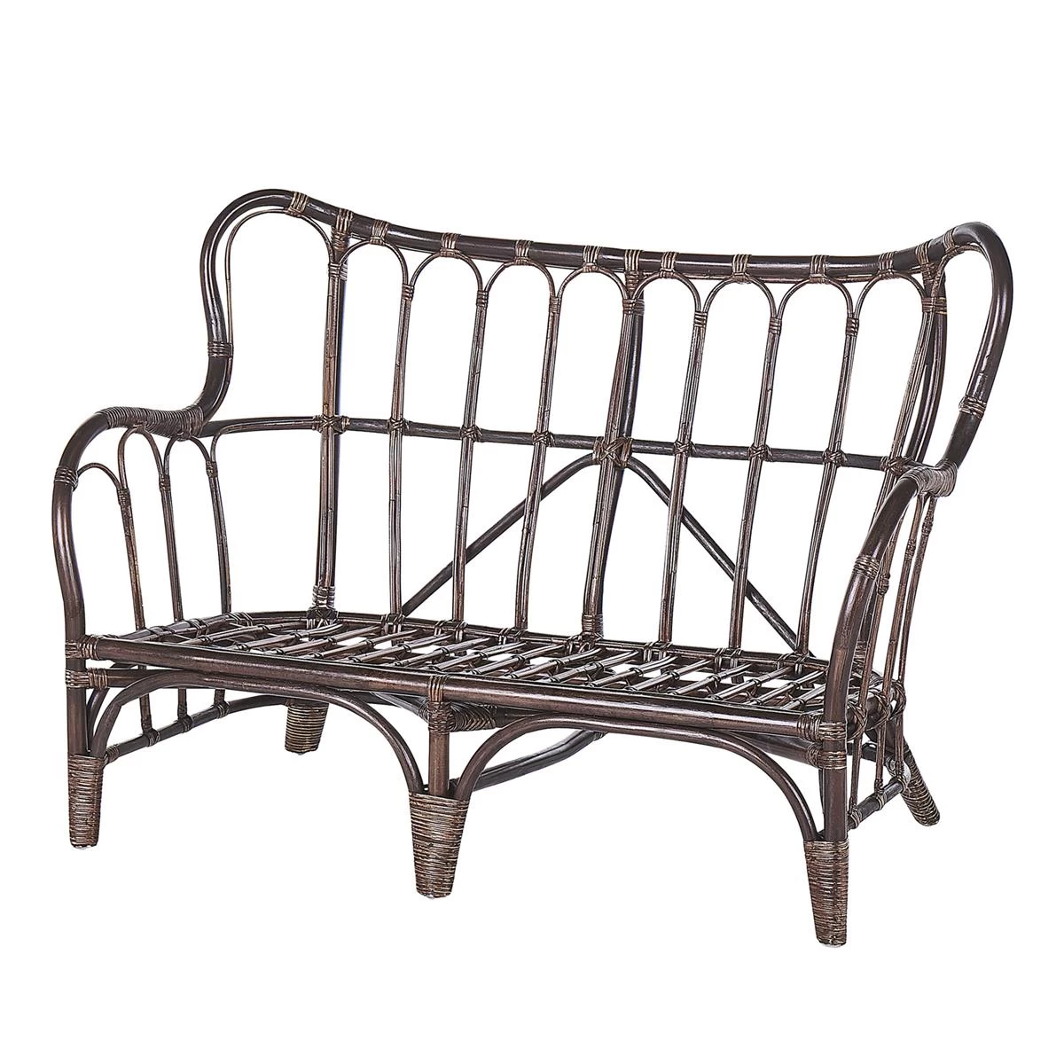 Beliani - BRINDISI - Loungeset Voor 4 - Bruin - Rotan - Afbeelding 6