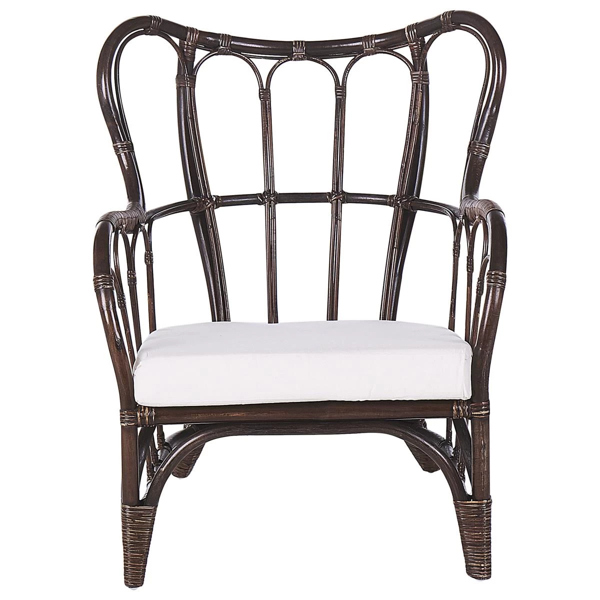 Beliani - BRINDISI - Loungeset Voor 4 - Bruin - Rotan - Afbeelding 7