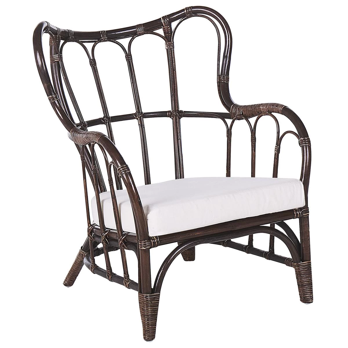 Beliani - BRINDISI - Loungeset Voor 4 - Bruin - Rotan - Afbeelding 8