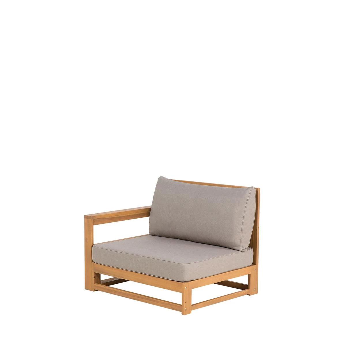 Beliani-TIMOR-Loungeset Voor 4-Lichte Houtkleur-FSC® Acaciahout - Afbeelding 8