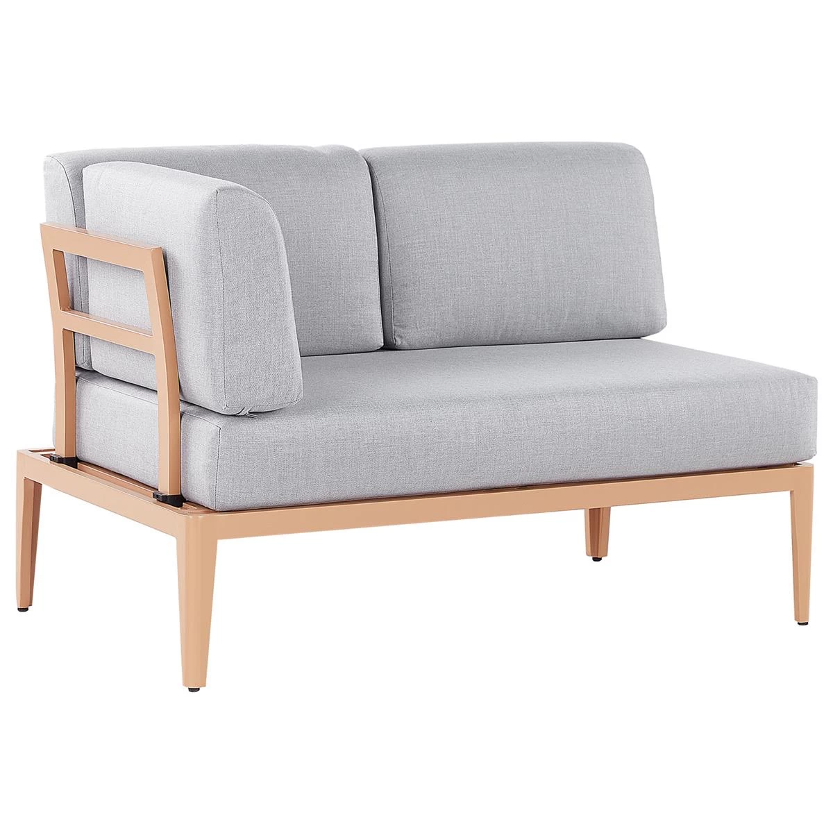 Beliani - RIMA III - Loungeset Voor 6 - Grijs - Polyester - Afbeelding 7