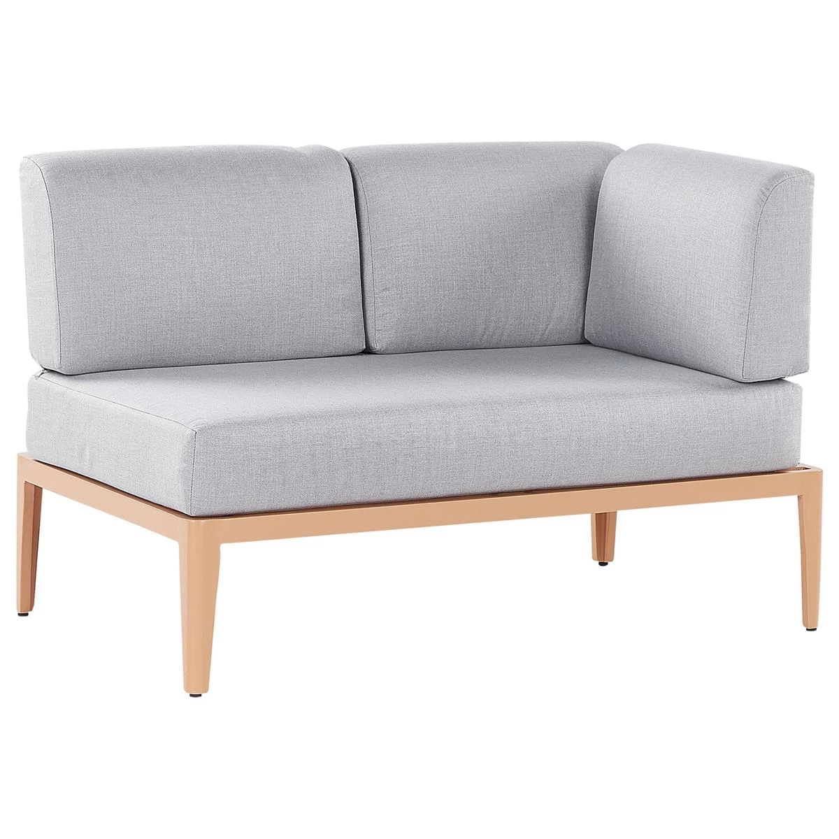 Beliani - RIMA III - Loungeset Voor 6 - Grijs - Polyester - Afbeelding 8