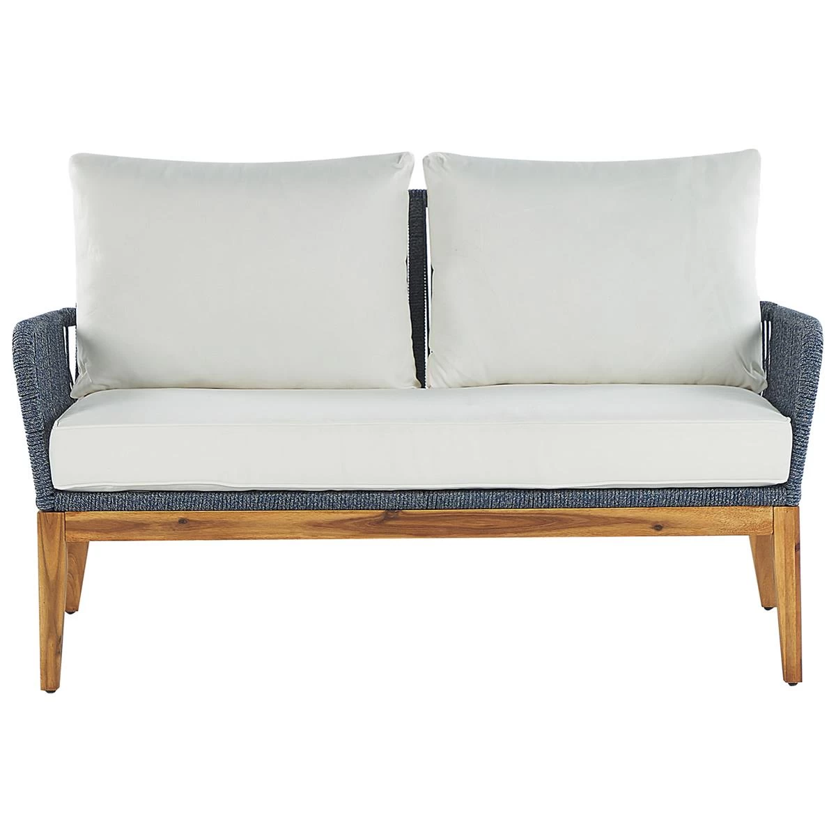 Beliani - MERANO - Loungeset Voor 4 - Wit - Acaciahout - Afbeelding 3