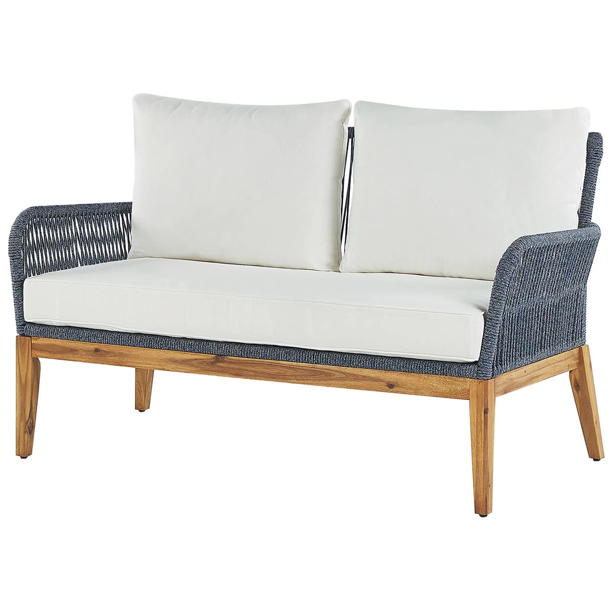 Beliani - MERANO - Loungeset Voor 4 - Wit - Acaciahout - Afbeelding 4