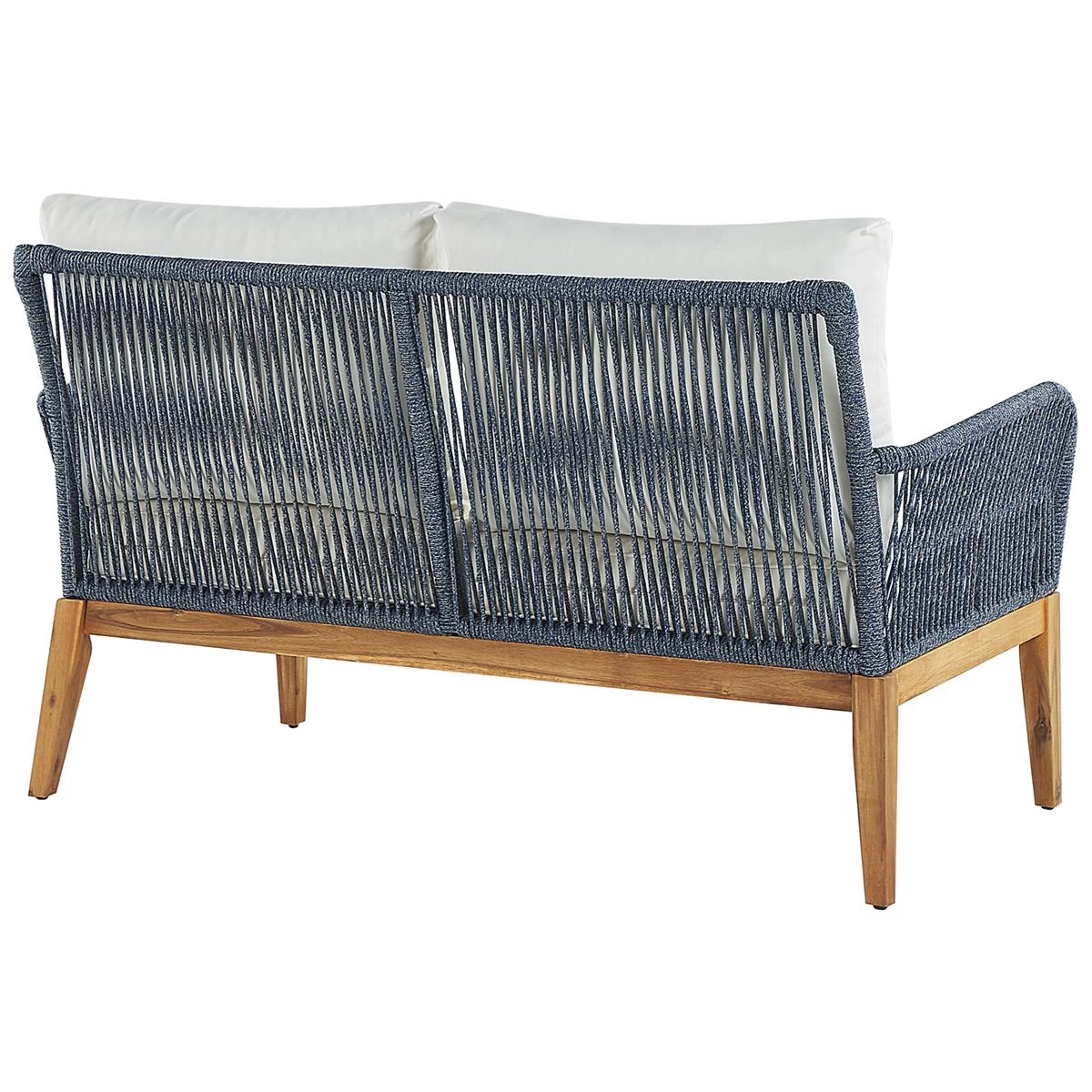 Beliani - MERANO - Loungeset Voor 4 - Wit - Acaciahout - Afbeelding 5