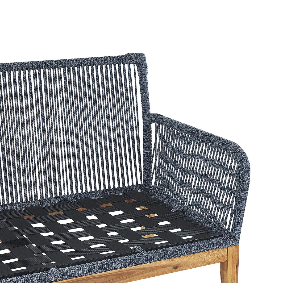 Beliani - MERANO - Loungeset Voor 4 - Wit - Acaciahout - Afbeelding 7