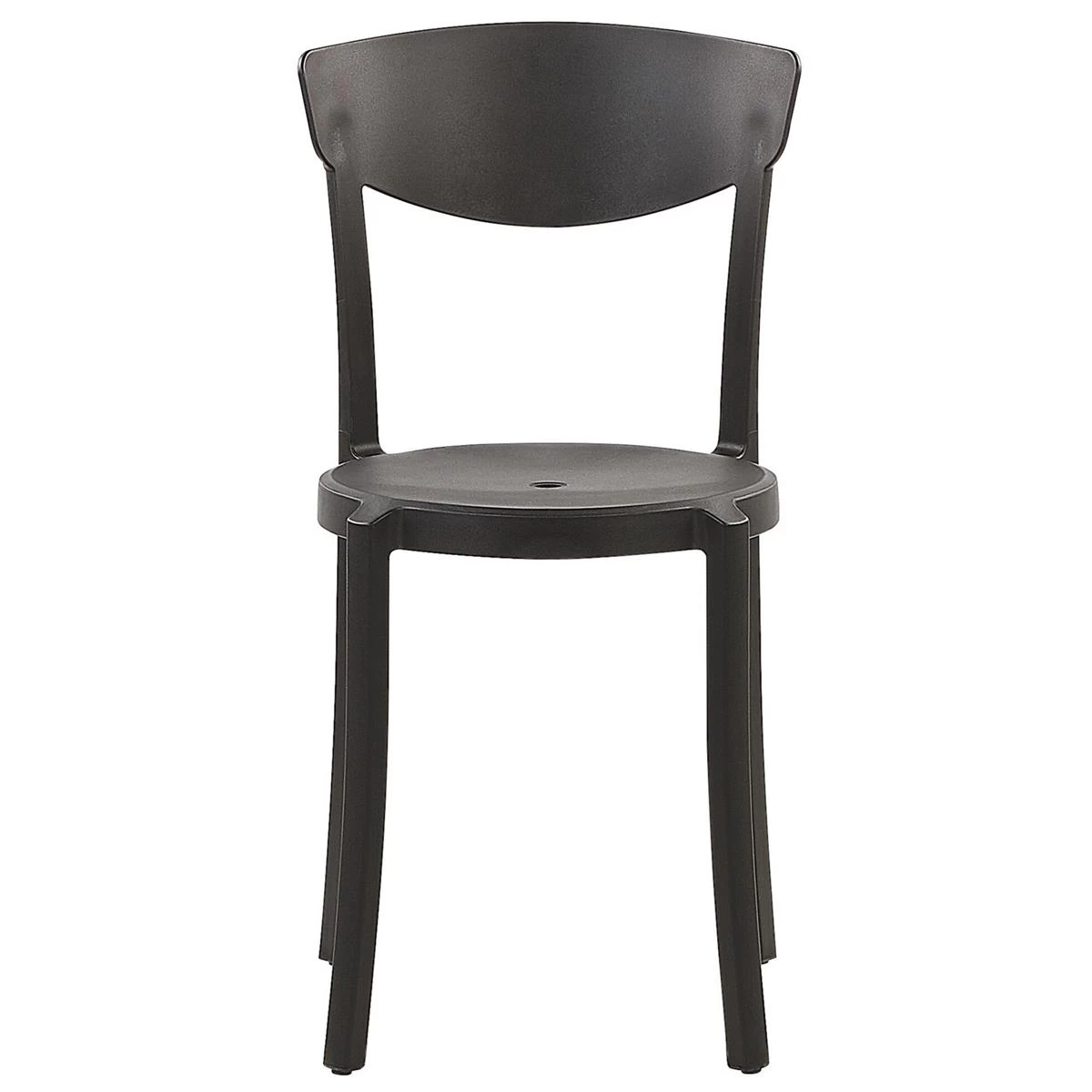 Beliani-VIESTE -Tuinstoel Set Van 4-Zwart-Synthetisch Materiaal - Afbeelding 4