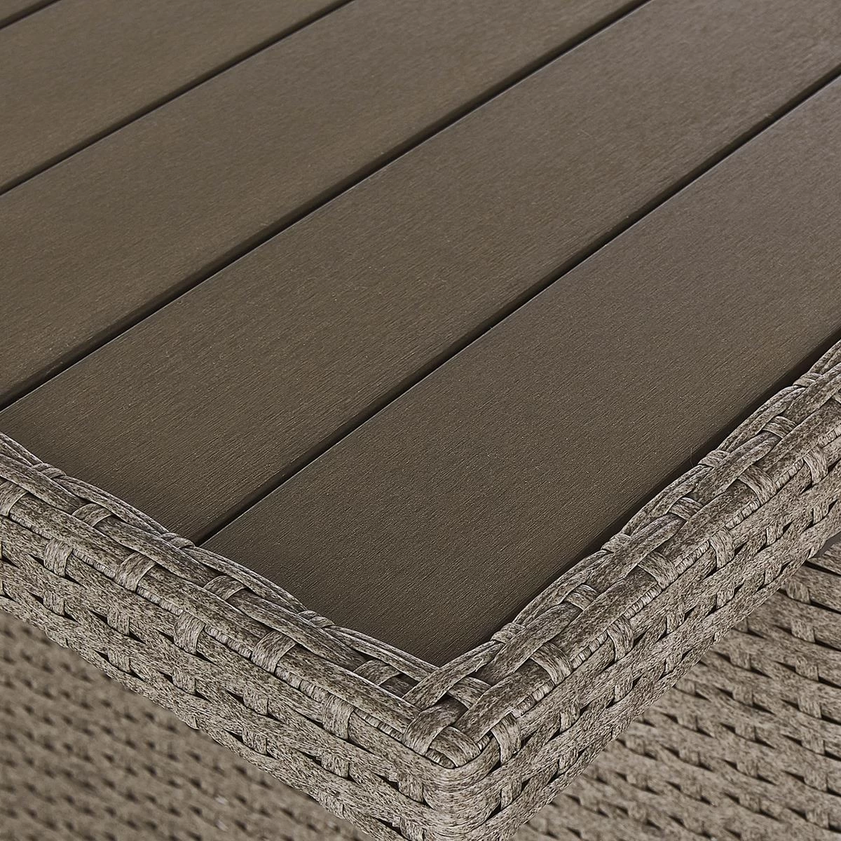 Beliani - FONTI - Loungeset Voor 5 - Natuurlijk - PE Rotan - Afbeelding 10