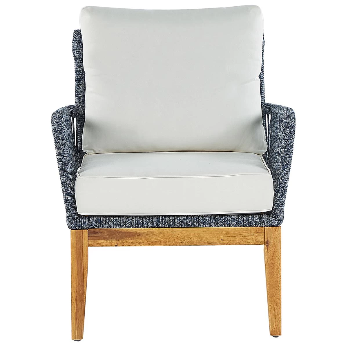 Beliani - MERANO - Loungeset Voor 4 - Wit - Acaciahout - Afbeelding 8