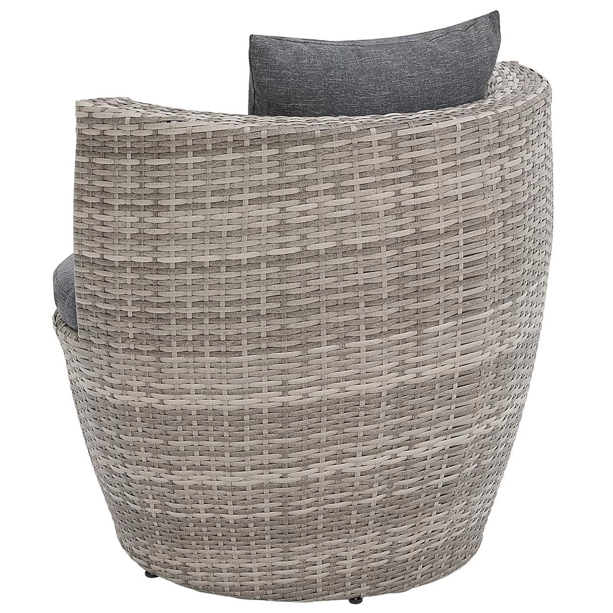 Beliani - CAPRI - Bistroset Voor 2 - Grijs - PE Rotan - Afbeelding 4