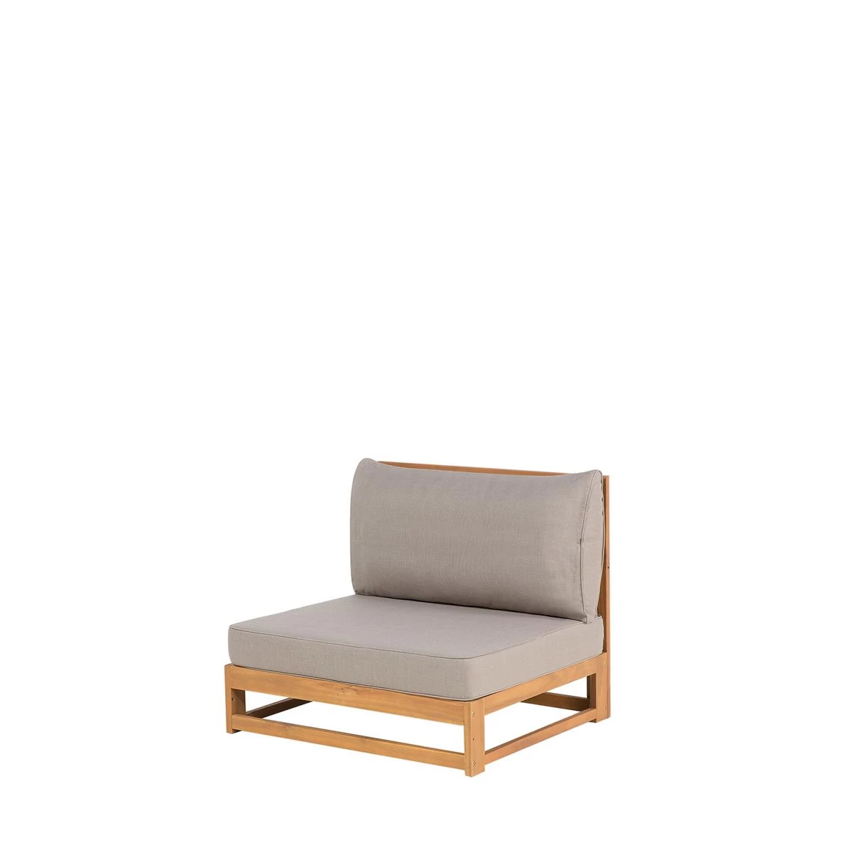 Beliani-TIMOR-Loungeset Voor 4-Lichte Houtkleur-FSC® Acaciahout - Afbeelding 6