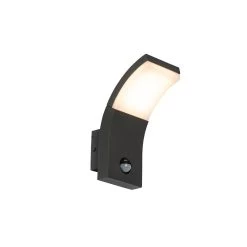 QAZQA Buitenwandlamp Antraciet Incl. LED IP54 Met Bewegingssensor -