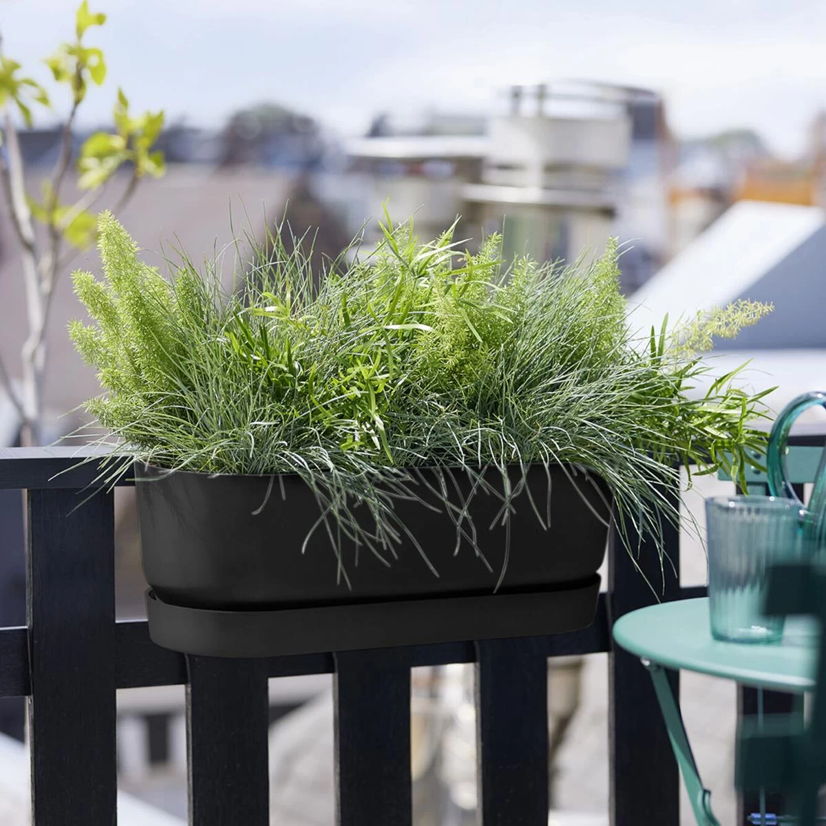 Elho Greenville Easy Balcony - Zwart - Afbeelding 2